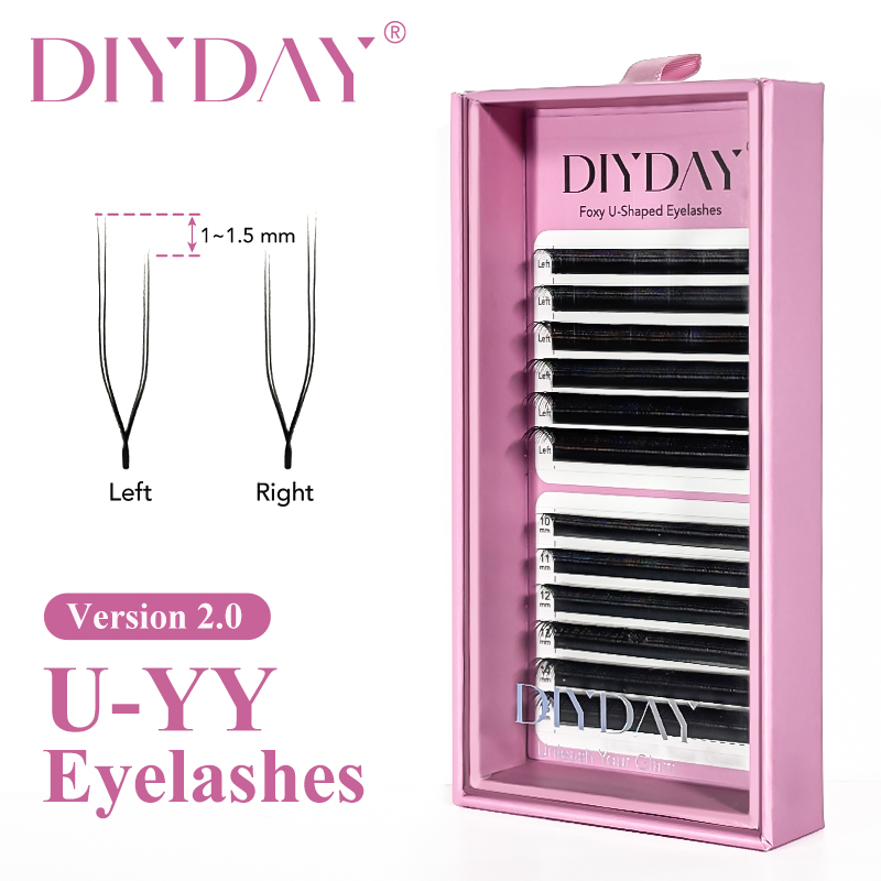 Eyelash Extension Volume Styles - DIYDAY Foxy U-YY Vormige Wimperextensions Links