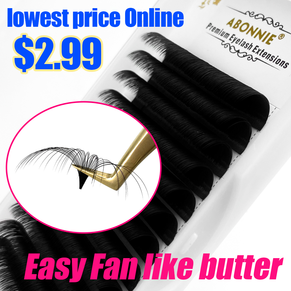 Eyelash Extension Mega Volume - Abonnie 0,03-0,10 mm Gemakkelijke Fan Wimpers