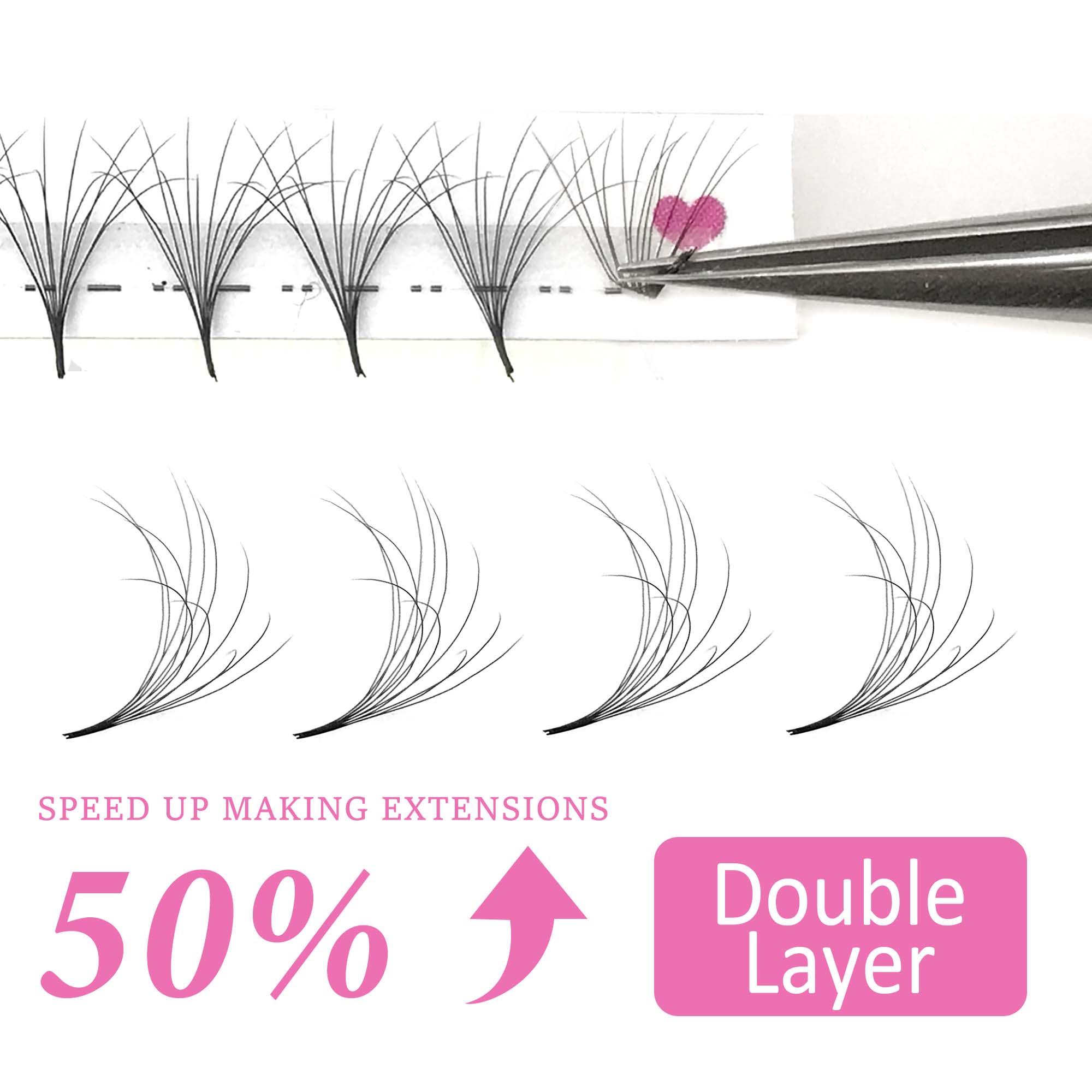 COMANGO mooie dubbellaagse plu - Eyelash Extension Mega Volume recensie en prijs