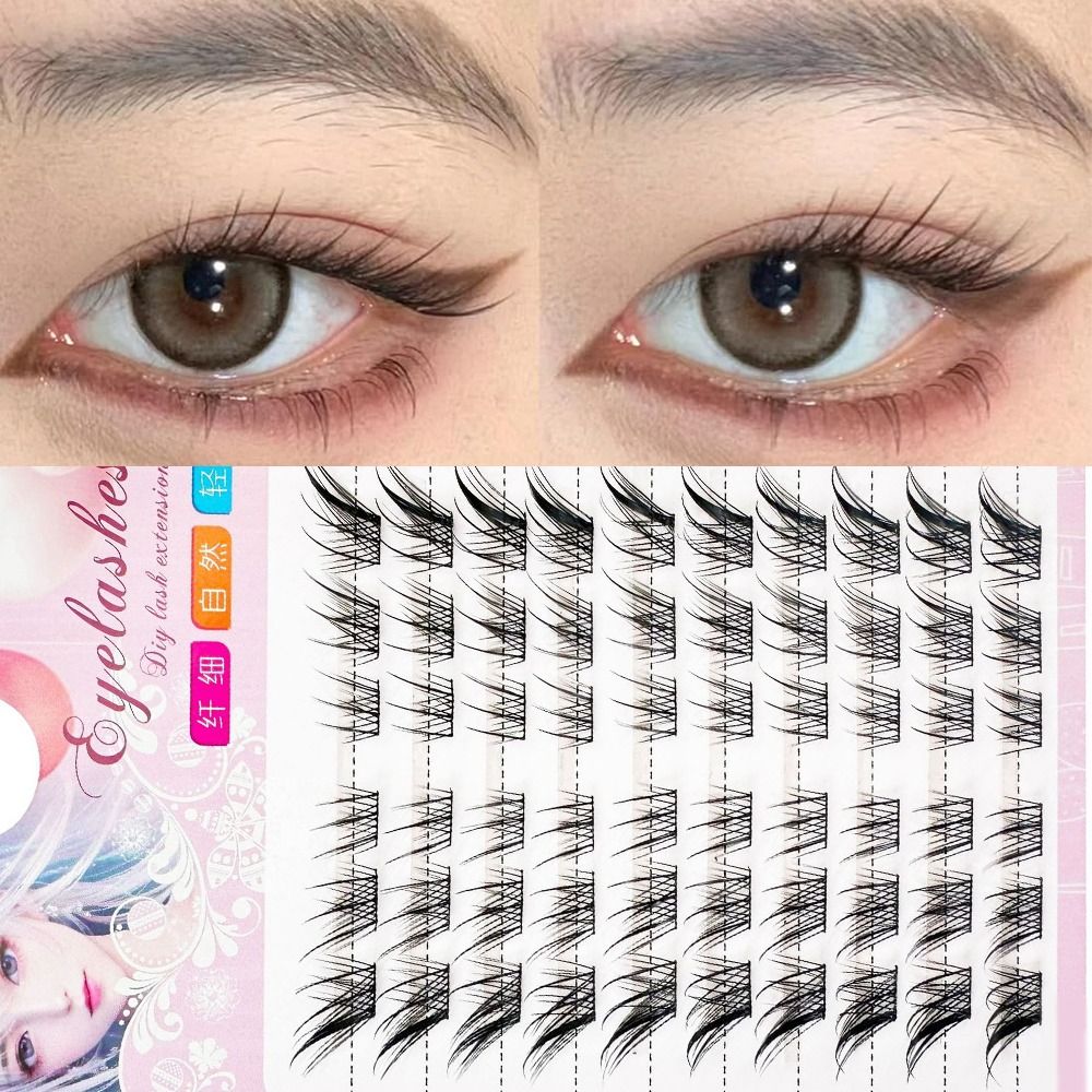 3D Cat Eye Clusters Wimpers Na - Eyelash Extension Human Hair recensie en prijs