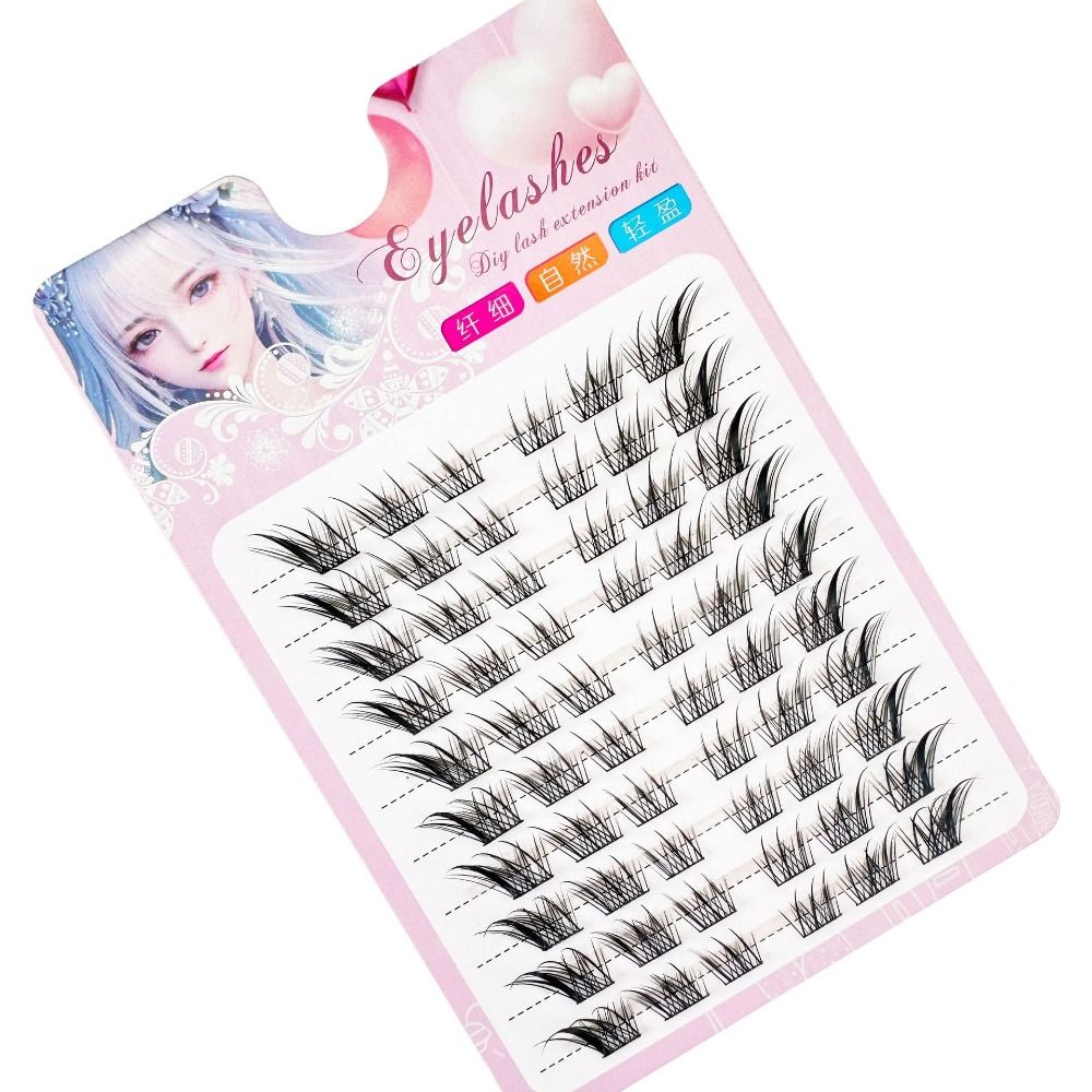 3D Cat Eye Clusters Wimpers Na - Eyelash Extension Human Hair recensie en prijs
