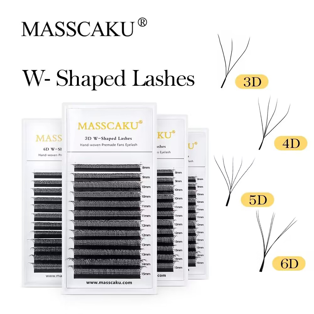 MASSCAKU W-vorm Bloom Wimperex - Eyelash Extension Volume Styles recensie en prijs